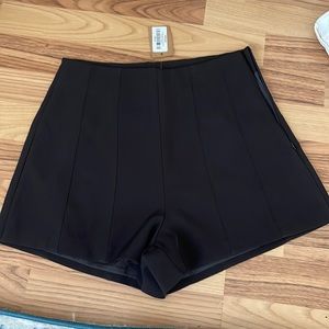 Black vestique shorts